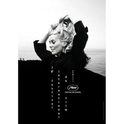 Plakat - Festiwal w Cannes - 2023 - Catherine Deneuve - 53x40 cm - Zrolowany - Dekoracja ścienna