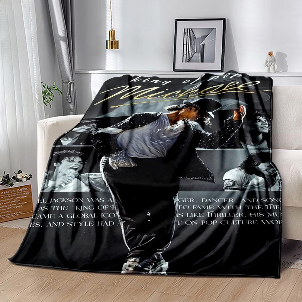 Michael Jackson 125 Blanket Durable Comfort Suitable for Picnics Bedding Office Chair All-Season Use Digital Print Birthday Christmas Gift Blanket