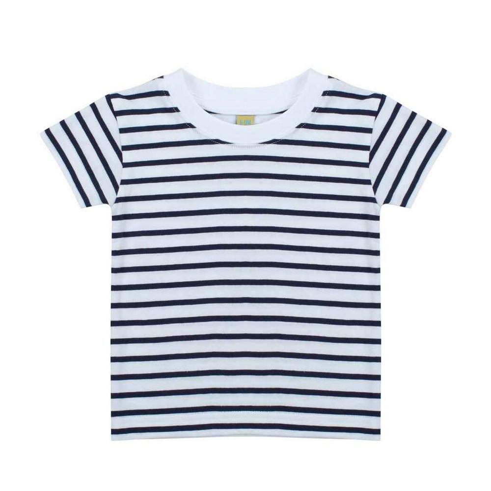 Larkwood Childrens/Kids Striped Crew Neck T-Shirt