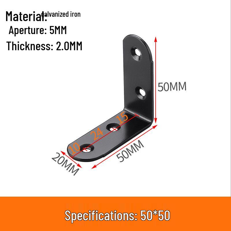 90° L-Shaped Angle Bracket for Table, Chair, Cabinet, and Shelf Support