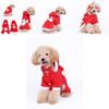 Cozy And Stylish Christmas Pet Dog Dress Warm Dog Hoodie Sweaters Coat With Red Skirt