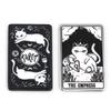 5PCs Black White Acrylic Tarot Pendants Rectangle Cat Double-sided Charms For DIY Earrings Necklace Jewelry Making 3.8cm X 2.3cm