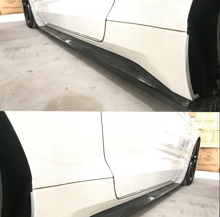 Carbon Fiber Side Skirts for 2015-2022 Ford Mustang Original Style