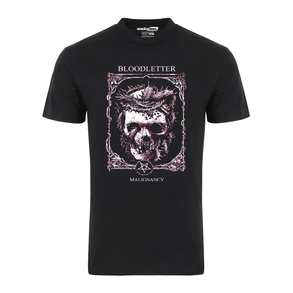 

Halloween Horror Bloodletter Malignancy Distressed Graphic Tee Shirt 4XL