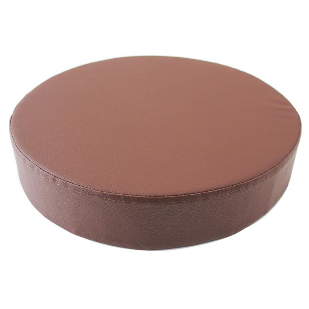 Soft Leather Round Cushion Thicken Window Pillow Practical Upholstered Cushion  Reading