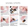 24 Pezzi di Unghie Finte Fiamma Saltellante Unghie Finte con Colla per Unghie Impermeabile Rimovibile Nail Art