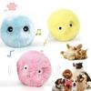 1pcs 3pcs Interactive Cat Plush Toy Ball with Squeaky Sound - Fun Training Toy for Playtime and Exercise