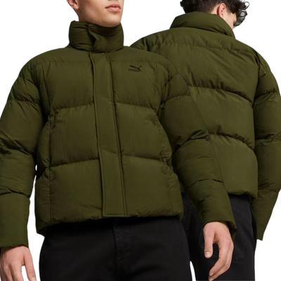 Puma Men' Khaki Classic Oversized Puff Jacket 621673 31