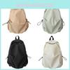 Nylon Casual Backpack For Men And Women With Zipper Closure And Phone Pocket For Daily Use