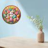 Easter Bunny Diamond Art Hanging Pendant Diamond Painting Home Decor 5D DIY Diamond Painting Dots Pendant for Window Decor