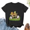 Frog And Toad On The Bike T-Shirt Plus Size Tops Tops Summer Tops Kawaii Clothes T Shirt Women