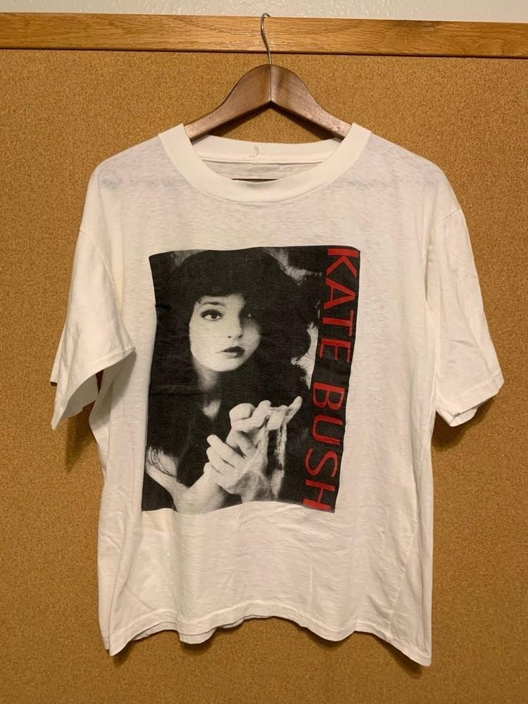Vintage 80s Kate Bush Singer Shirt Cotton White S5XL HL036 Unisex T-Shirt XXXL