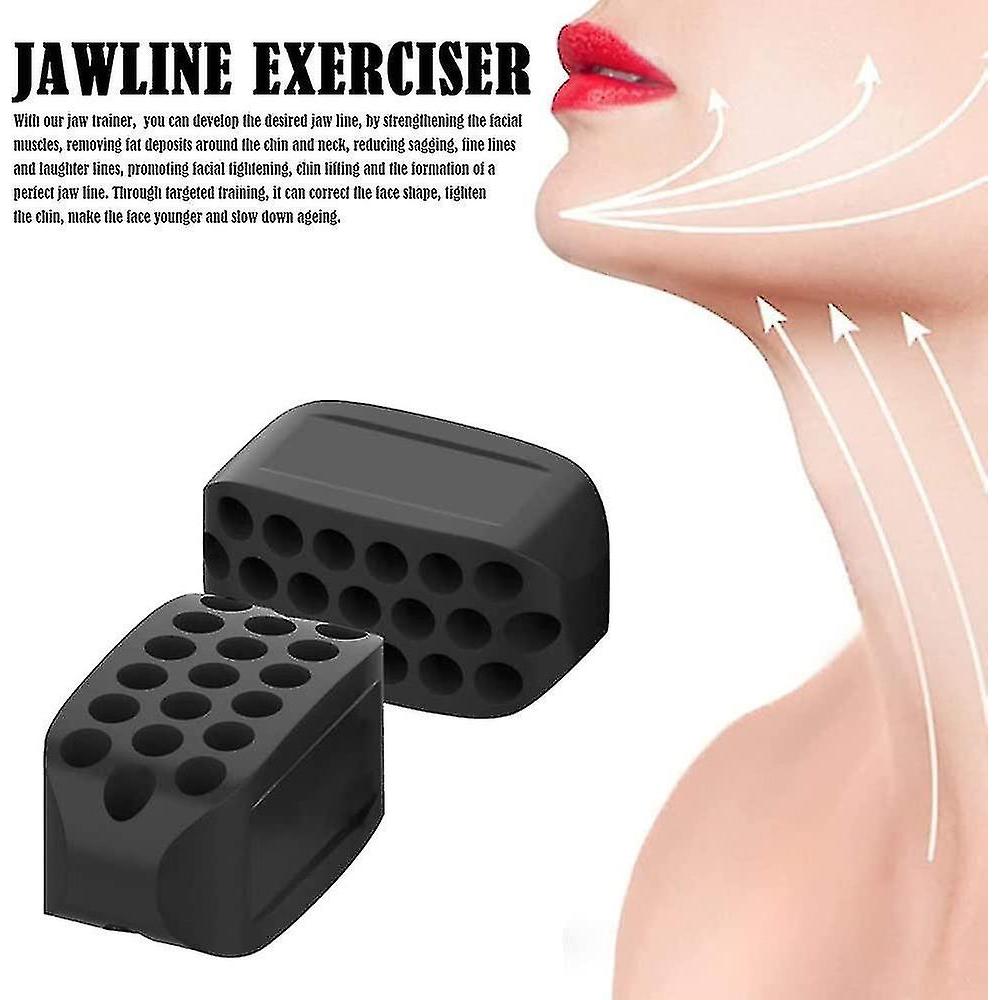 6pcs Jaw Exerciser, Jawline Exerciser, Neck Face Masticating Tool To Strengthen And Tighten Jaw Line Tw