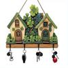 Flat Key Holder Orderliness Wood Space Saving Artistic Cafes Retro Style Home Storage DIY Installation Gift Giving Practicality