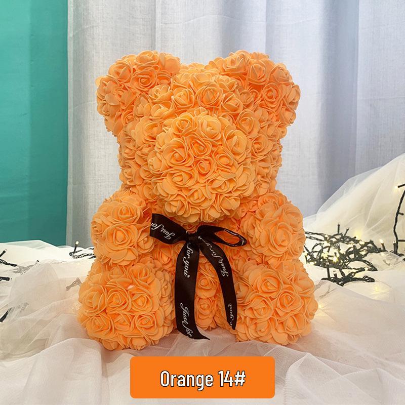 High-Grade Rose Foam Bear Gift - Perfect for Valentine's Day, Anniversaries, and Birthdays