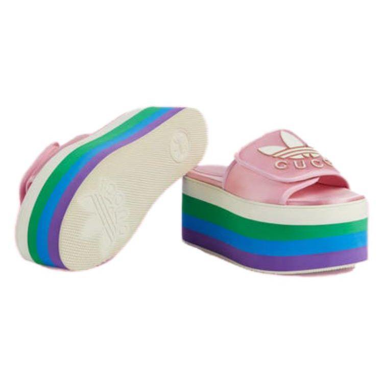 Adidas Platform Sandal Pink Silk Women Sneakers 702294-U19E0-5880