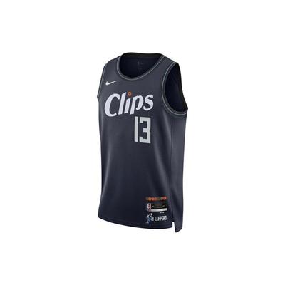 Paul George No. 13 Clippers 2023-24 Camiseta City Edition Hombre Tops Negro Gris DX8505-419