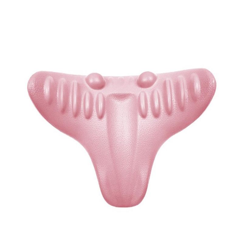 

Портативна легка масажна подушка для шиї з дизайном, що повторює вигини тіла, подушка для акупресури для розслаблення шиї рожевий