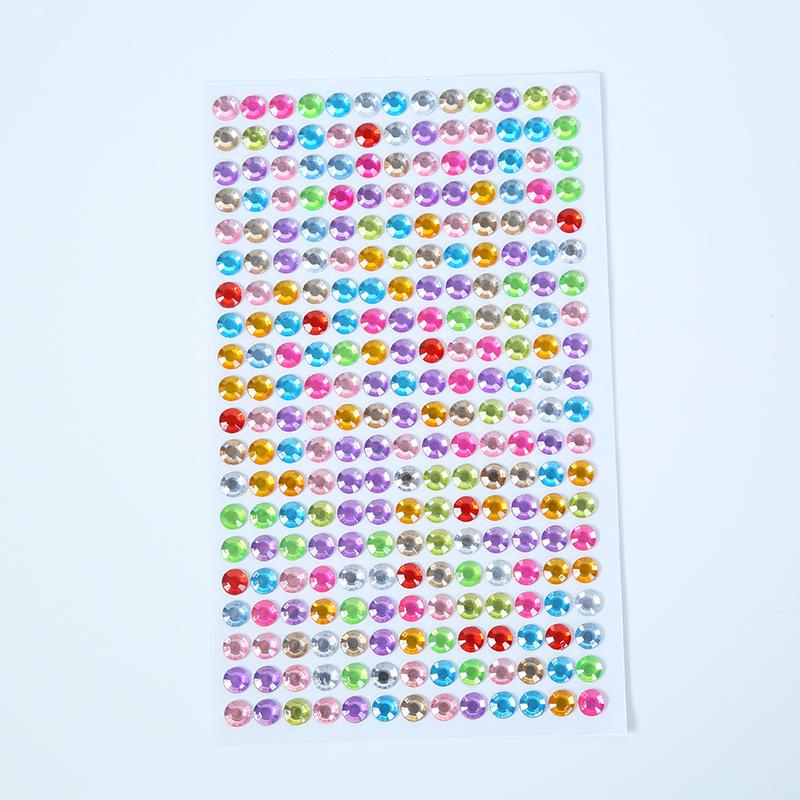 Children's 3D Crystal Gem Cartoon Stickers: Shiny Princess Rewards & Educational Stationery