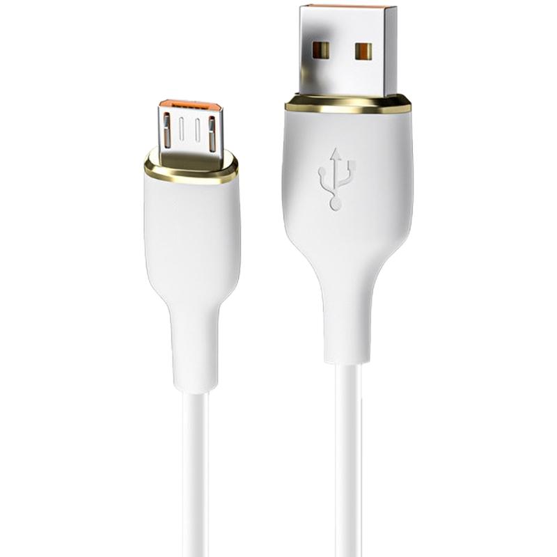 Гибкий USB-кабель для зарядки USB на Type-C/USB 5-контактный Кабель питания 3A Кабель быстрой зарядки для телефонов 100 см белый
