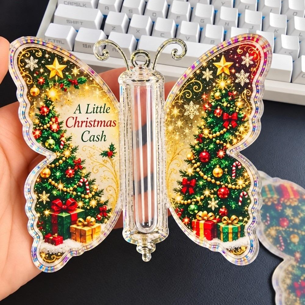 Lightweight Butterfly Christmas Ornament Transparent Holiday Tree Decoration  Kids Gifts
