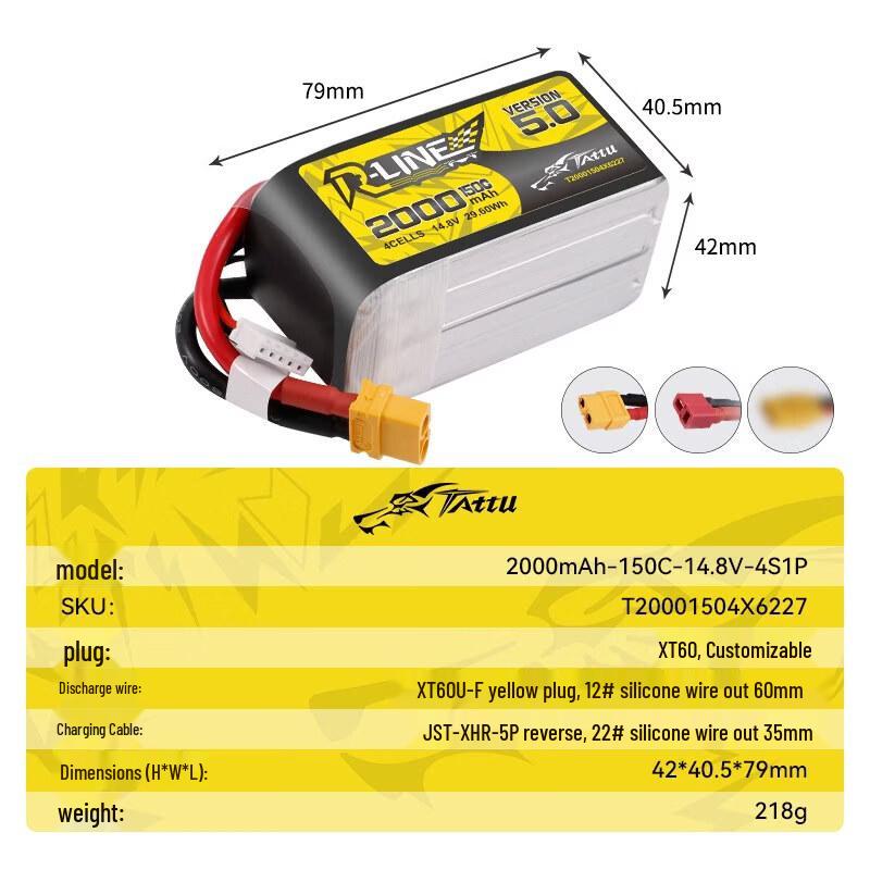 TATTU FPV Drone Batteries & Charger