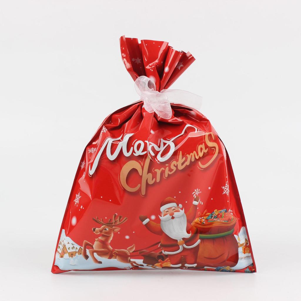 Festive Christmas Tree Candy Drawstring Gift Bag