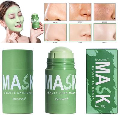 La maschera solida al tè verde pulisce la pelle morta migliora le condizioni della pelle ringiovanisce la pelle rinfresca la maschera detergente per il viso