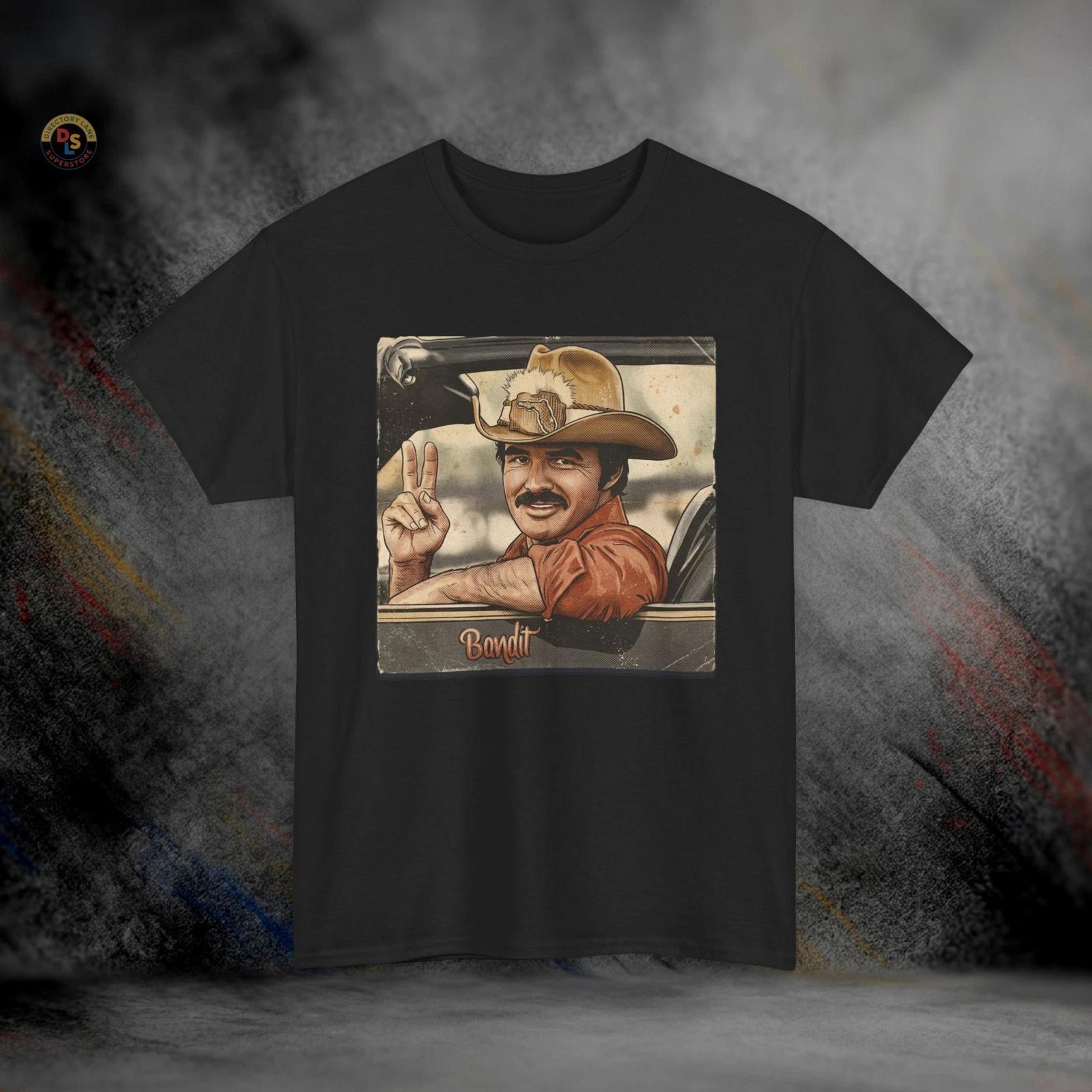 The Bandit Burt Reynolds Smokey and the Bandit T-Shirt | Heavy Cotton Tee L