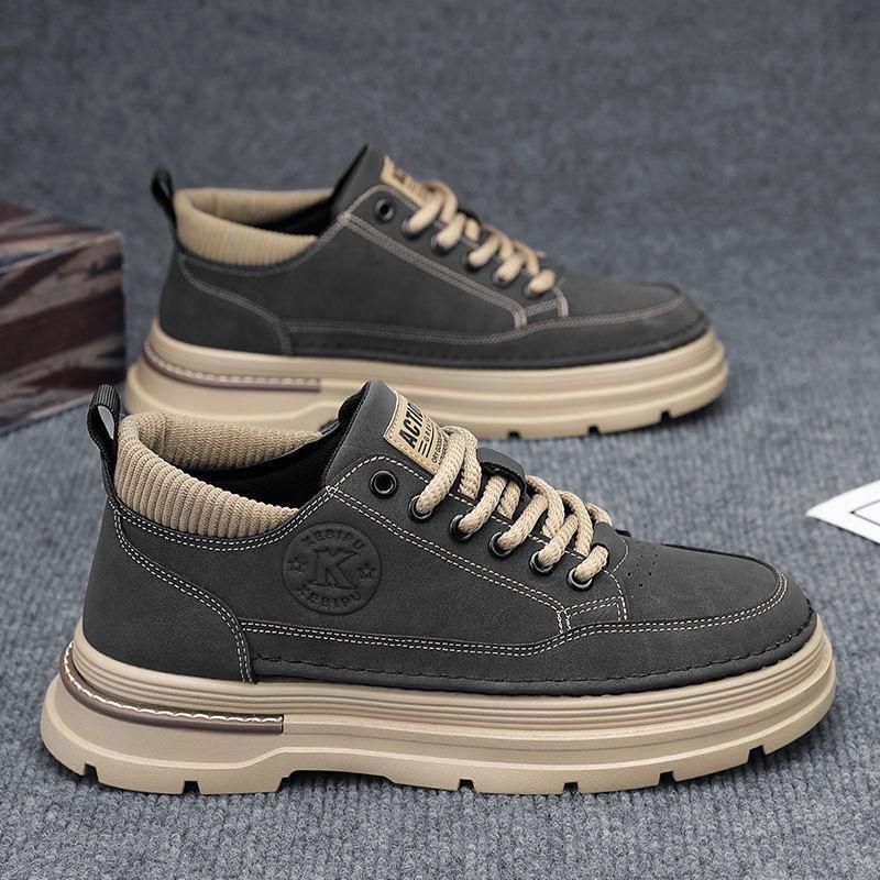 

Мужские ботинки martin: Дышащие весенние повседневные кеды для скейтбординга с универсальной толстой подошвой. 42