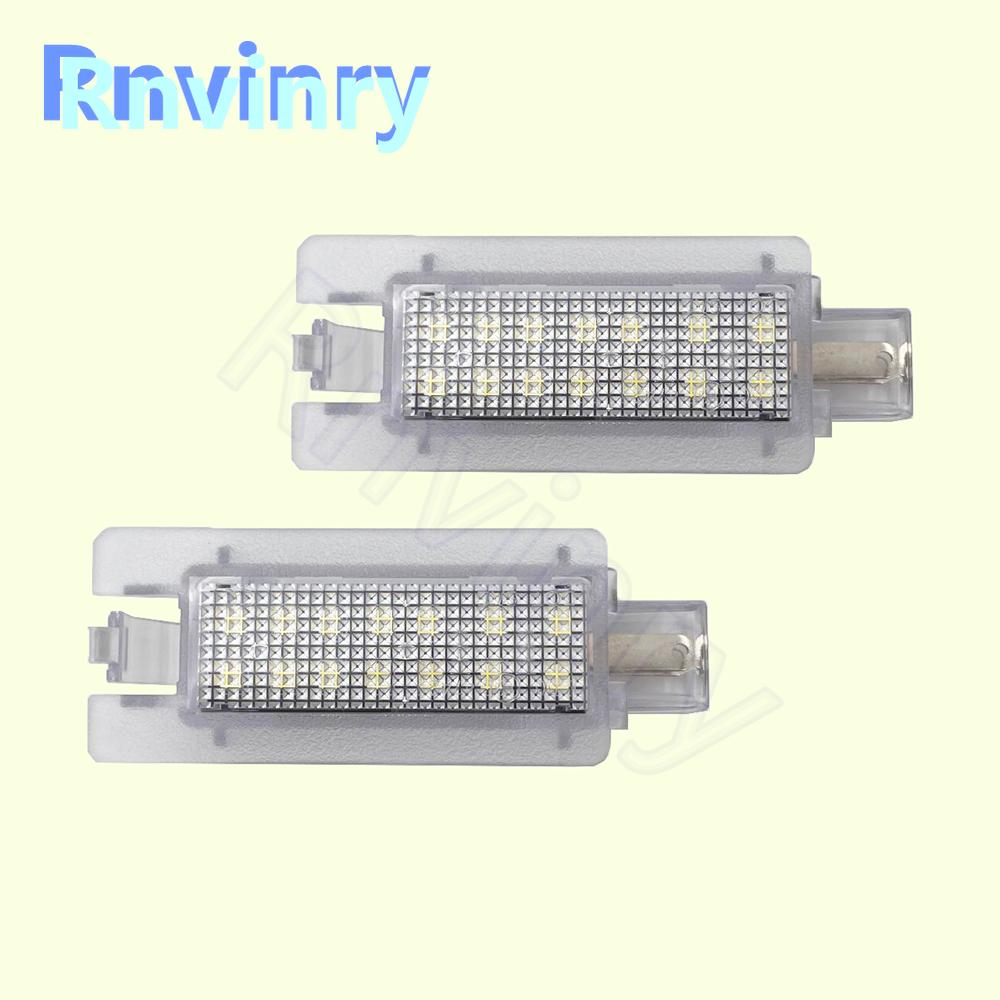 1Pair For Renault Megane I 1996-2003 Megane Scenic 1997-1999 Scenic I 1999-2003 White LED License Plate Light