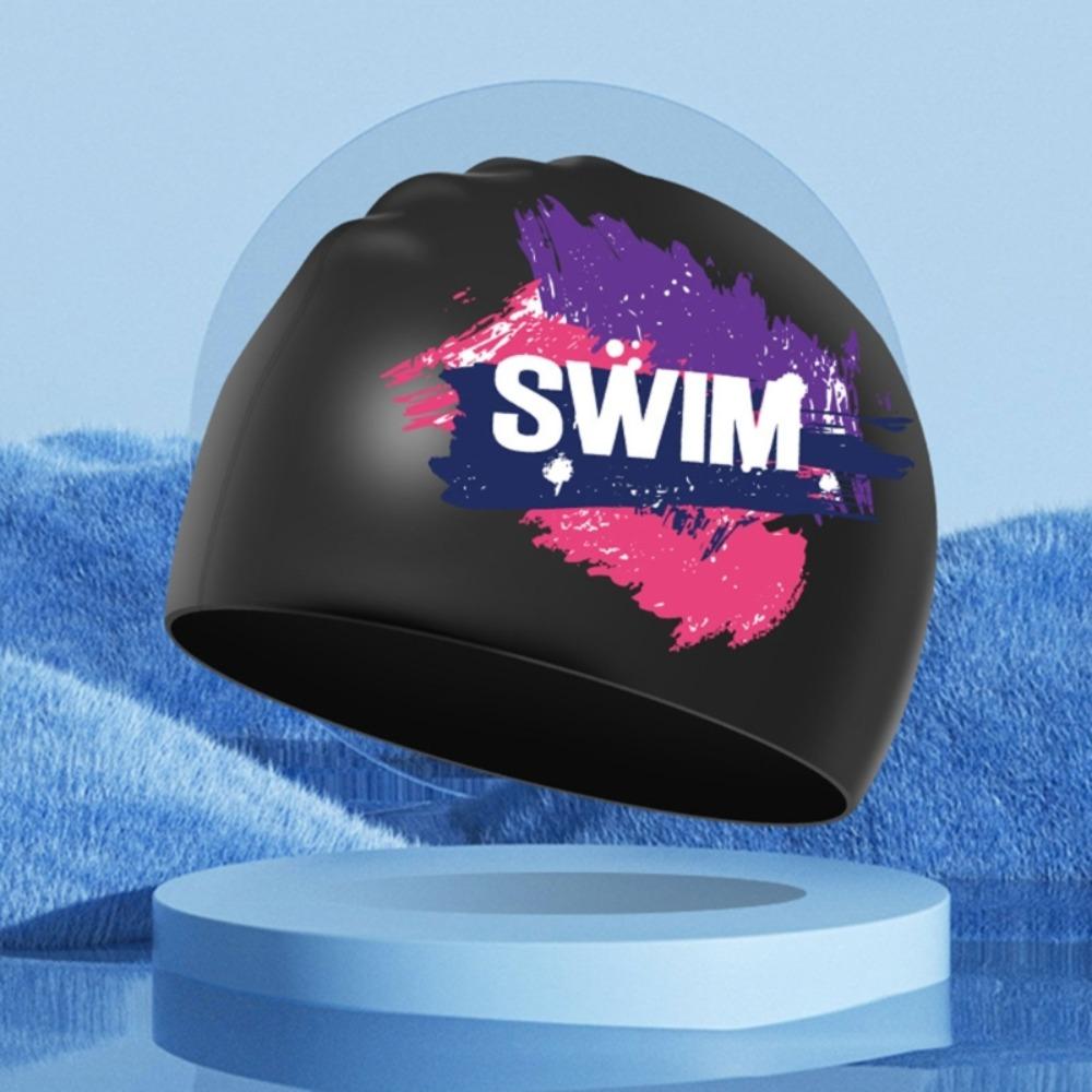 Swimming Cap Silicone Swim Caps Waterproof Elastic Swimming Hat Lightweight Comfortable Bathing Caps Fit For Long Short Hair
