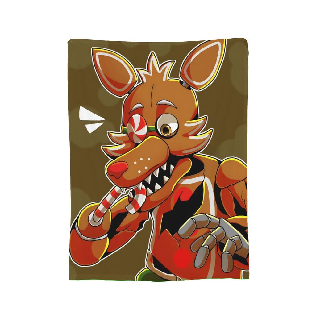 FNAF At Freddys Blanket Fleece Printed Breathable Super Warm Throw Blankets for Bedding Outdoor Bedspreads