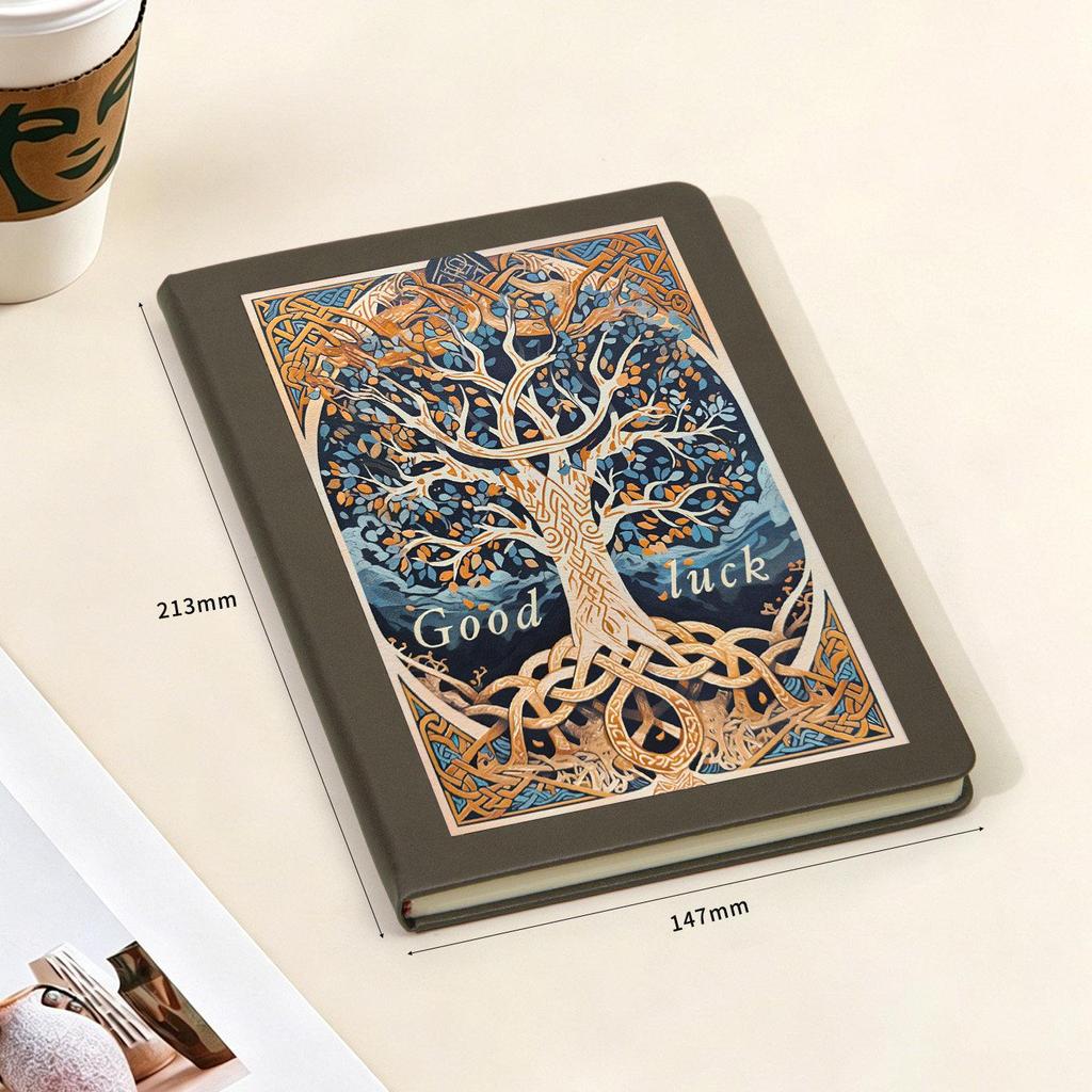 Retro A5 Illustrated Notebook with Thick Blank Pages