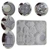 Silicone Crafting Mold Moon and Star Pendant Making Molds Silicone Crafting Supply Eid Theme for Jewelry and Home Decors