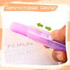 Benvo 4Pcs Sliding Retractable Pencil Erasers with Cat Paw Plastic Sleeve Cute Jelly Erasers for School Office Clean Erase Rubber(Gradient Color)