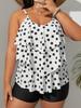 Europese en Amerikaanse stijl stippen bretels badpak dames nekband split bikini zomer strand warmwaterbron badpak