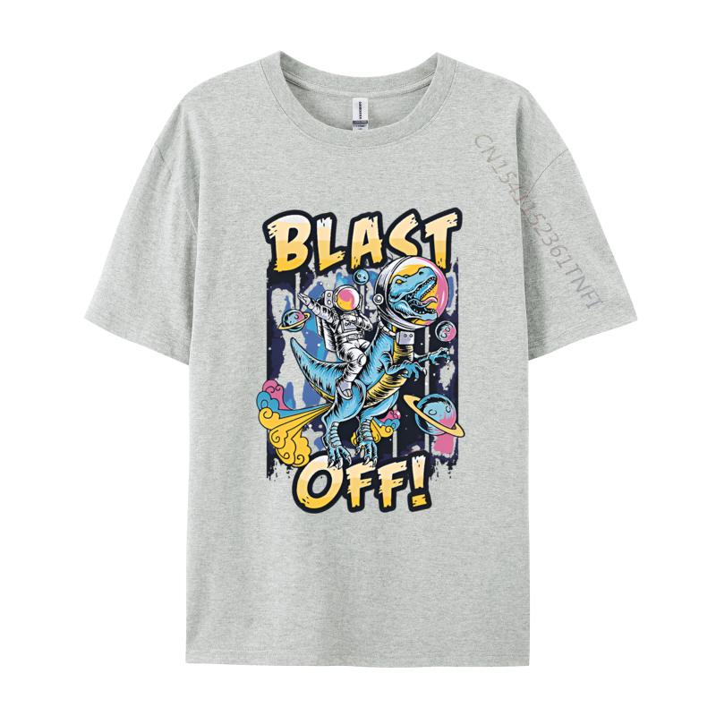 

Astronaut Riding A Dinosaur Farting Tshirts Vintage T Shirts Brand Clothing Shirts Cotton TeeShirt Plain S