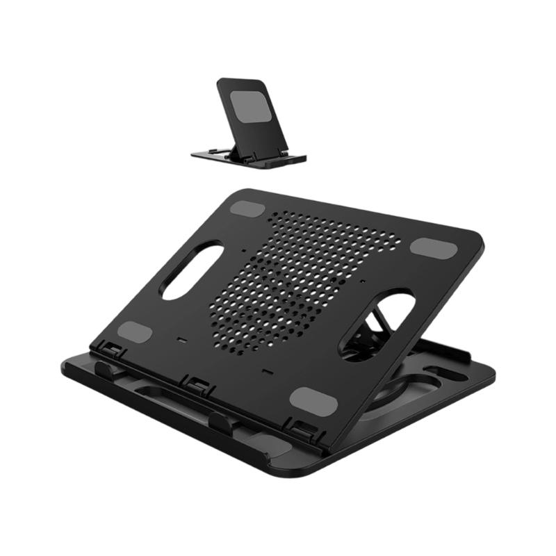 Tragbarer Aluminium-Laptopständer, höhenverstellbarer Desktop-Notebook-Halter, kompatibel mit Geräten