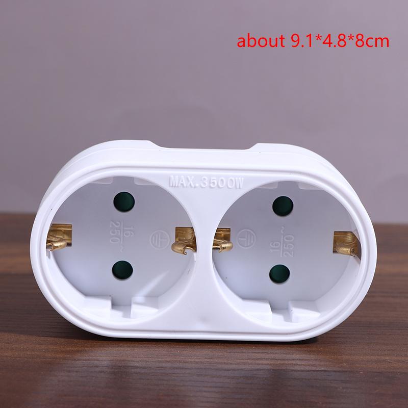 1 To 3 Plug Eu Socket Adapter With Switch 16A Plug Adapter Travel Charging German Standard Power Converter For Portugal Turkey