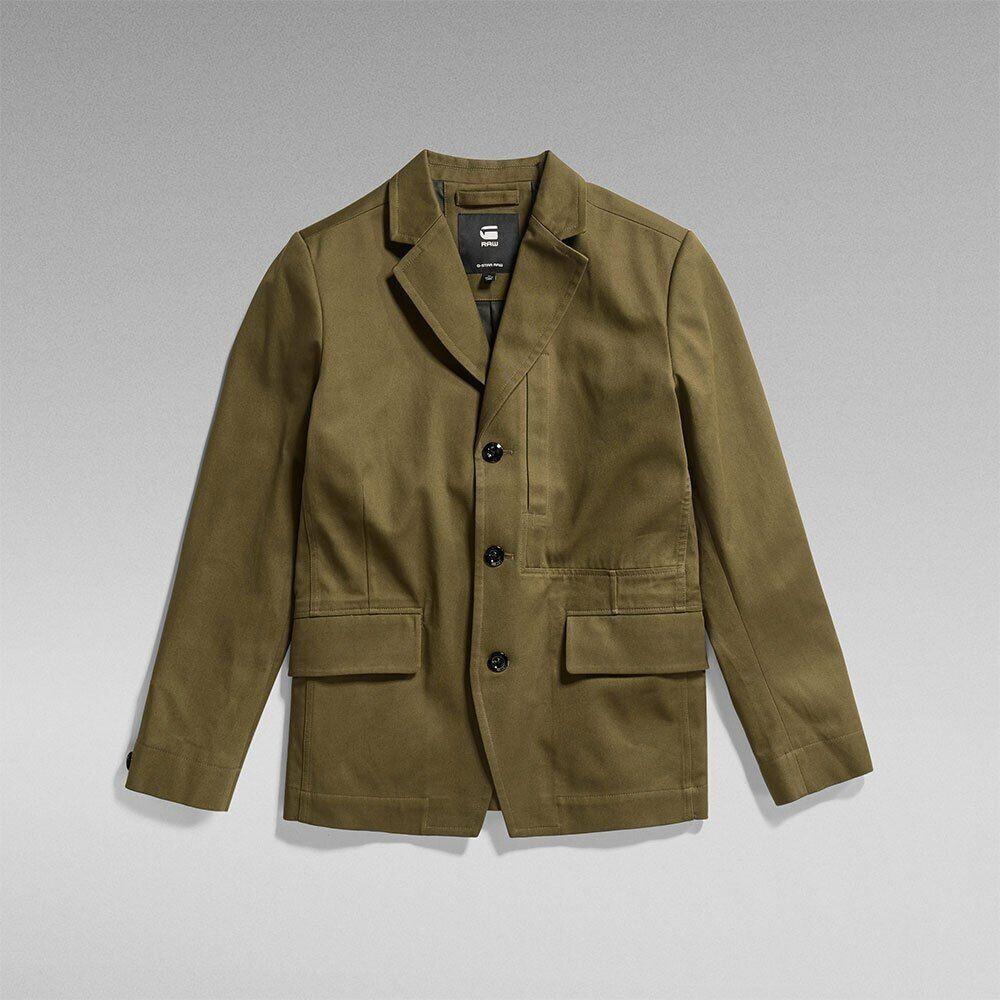 Mid-season Jacket G-Star Chore Btn Casual Blazer Dark Olive D23527-C900-C744