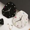 Colorful Crystal Wall Clock Irregular Geometric Clock Background Wall Hangings Pendant Diamond Clocks Living Room Decoration
