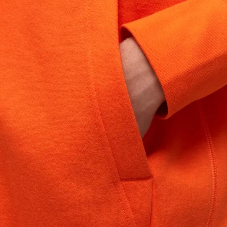 Nike WNBA Logo Print Pullover Hoodie With Drawstring Unisex Hoodie Orange DR9596-820