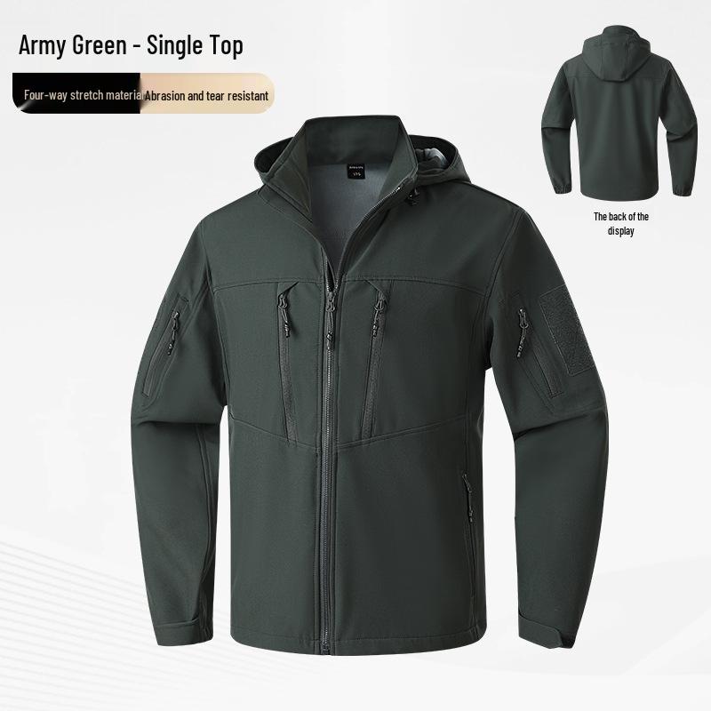 Spring & Autumn Tactical Military Fan Outdoor Multi-pocket Elastic Workwear Suit