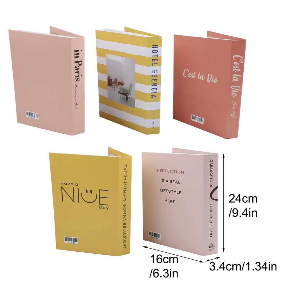 5PCS Fake Book Ornaments Decor Books Photography Props Simulation Books Living Room Decoration Coffee Table Decoration