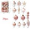 29/36/40pcs Christmas Ball Silver Red Christmas Tree Hanging Pendants Printed Special-shaped Gold Christmas Spheres  New