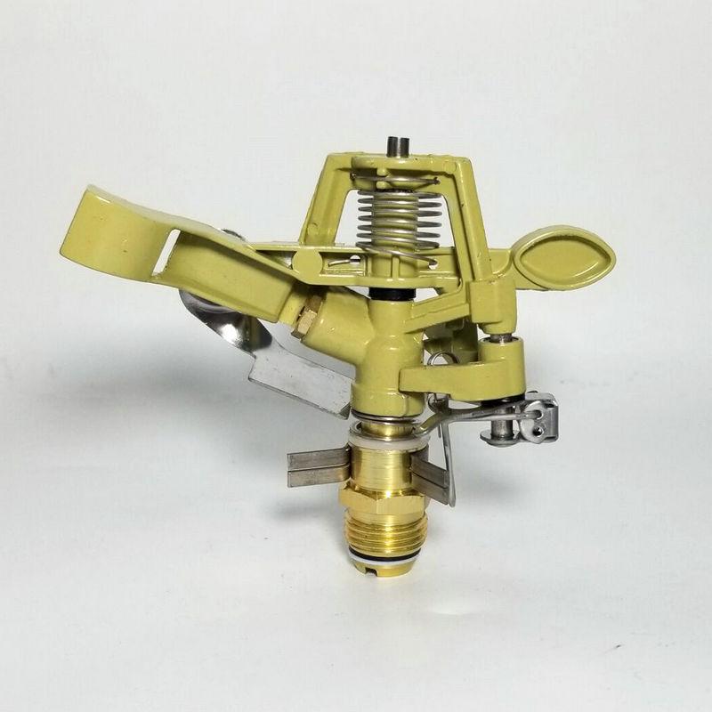 360° Rotating Alloy Rocker Arm Sprinkler Head with Adjustable Angle for Lawn and Garden Irrigation