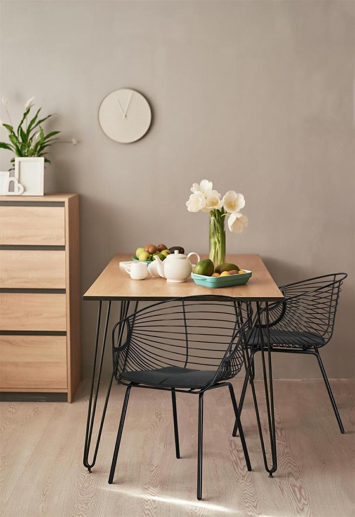 Sligo BLACK METAL CHAIR with Openwork Cushion