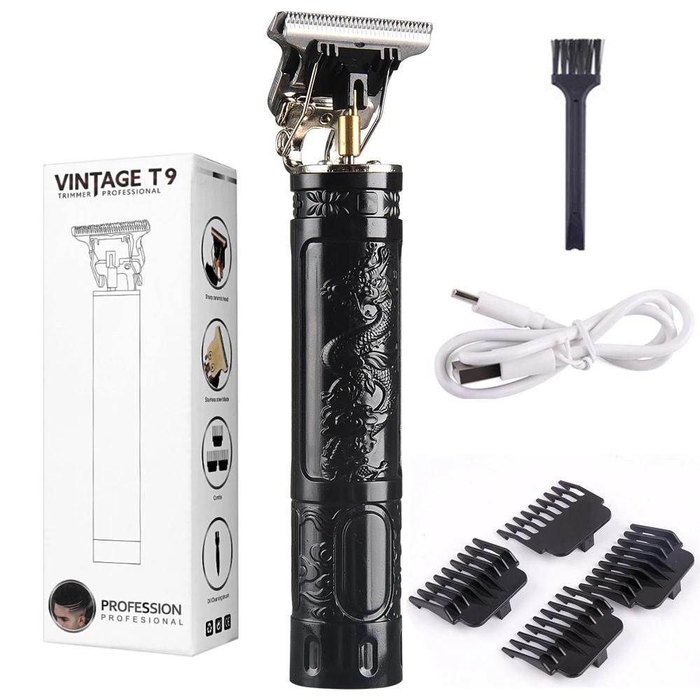 LCD Digital Display T9 All Metal Shaver Reise Bærbar Elektrisk Barber Elektrisk Pusher Hårklippemaskin for kvinner