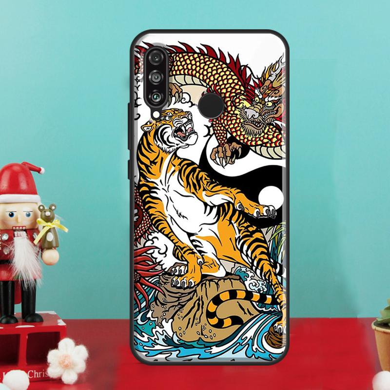 Ancient Japanese Dragon For Huawei Nova Y70 Y90 Y60 Y72 Y73 Y61 Y91 9 10 SE 12i 12s 11i 8i P30 P40 Lite P60 Pro Case
